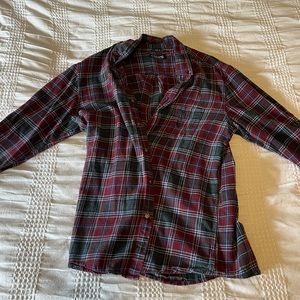 Chaps size large maroon and navy flannel